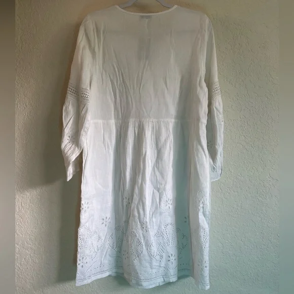 Tommy Bahama - St. Lucia Full Sleeve Split Neck Swim Cover-Up Dress - Picture 2 of 4